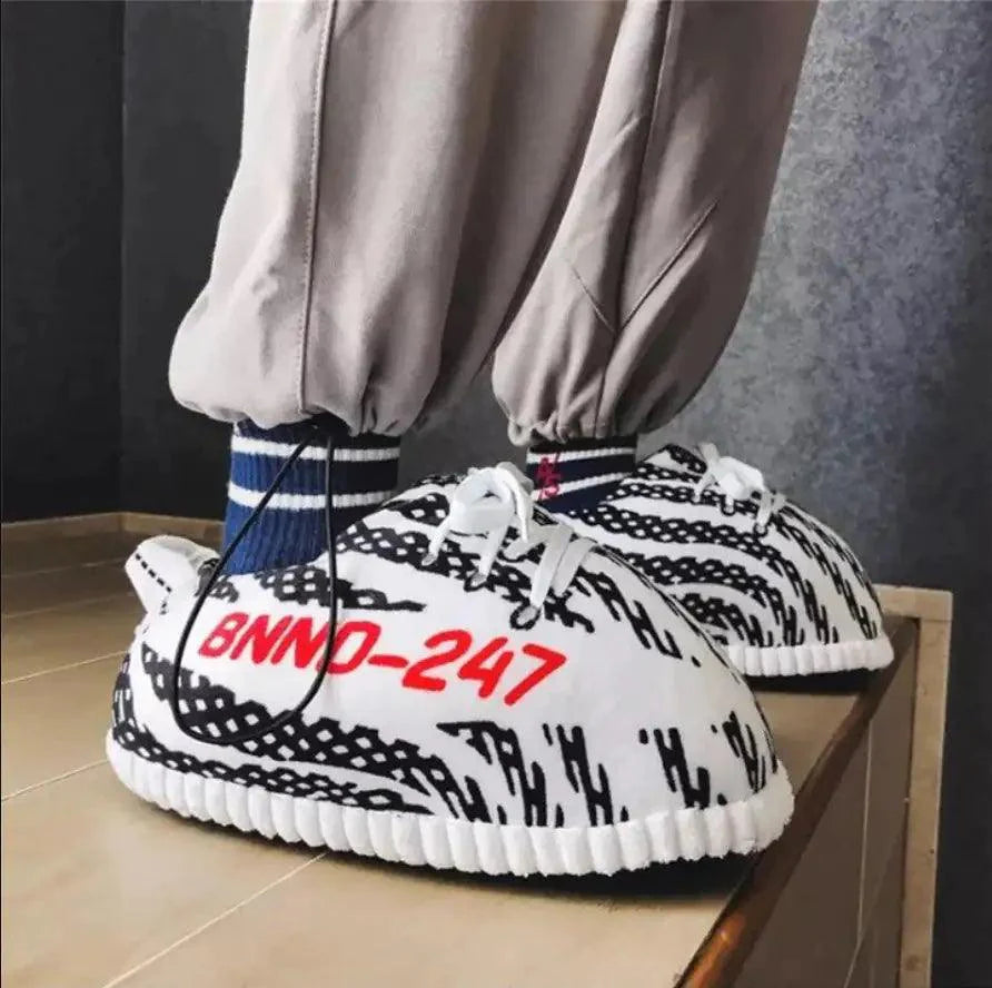 Zebra Stylish Novelty Sneaker Slippers