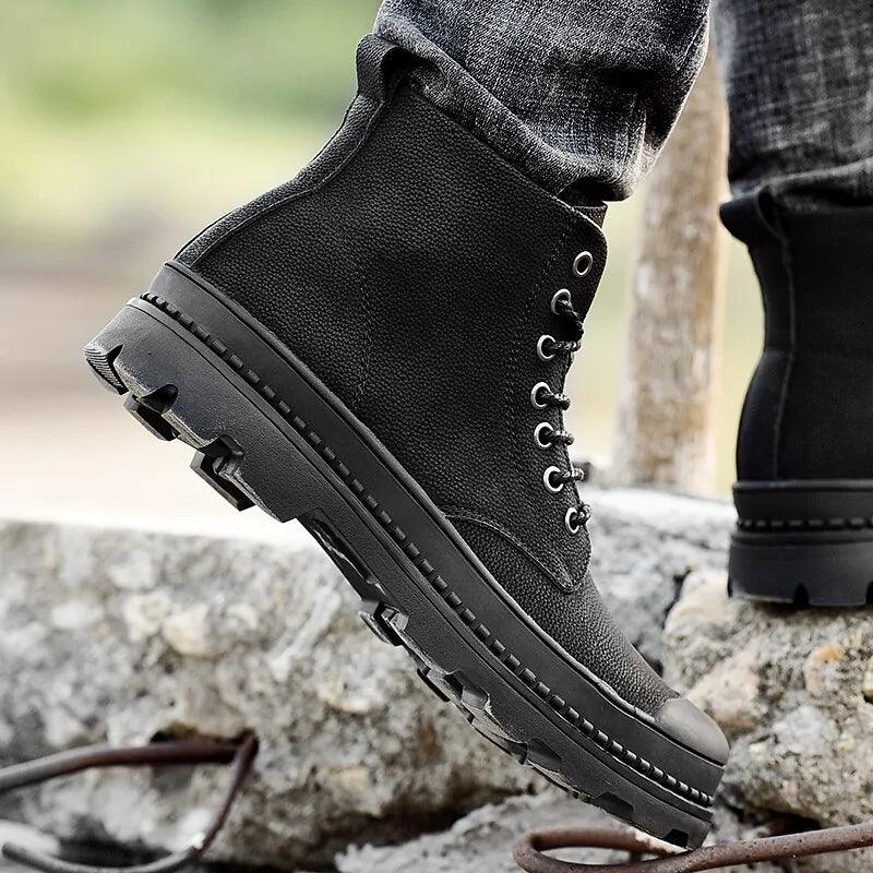 Black Warm Winter Boots