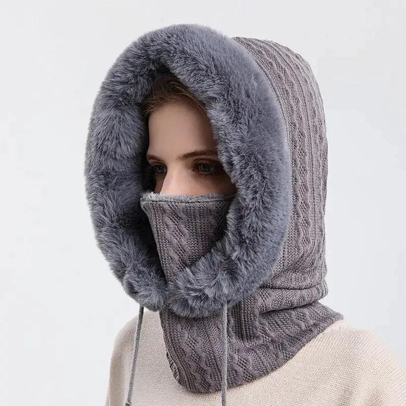 Fluffy Cozy Wrap Hat