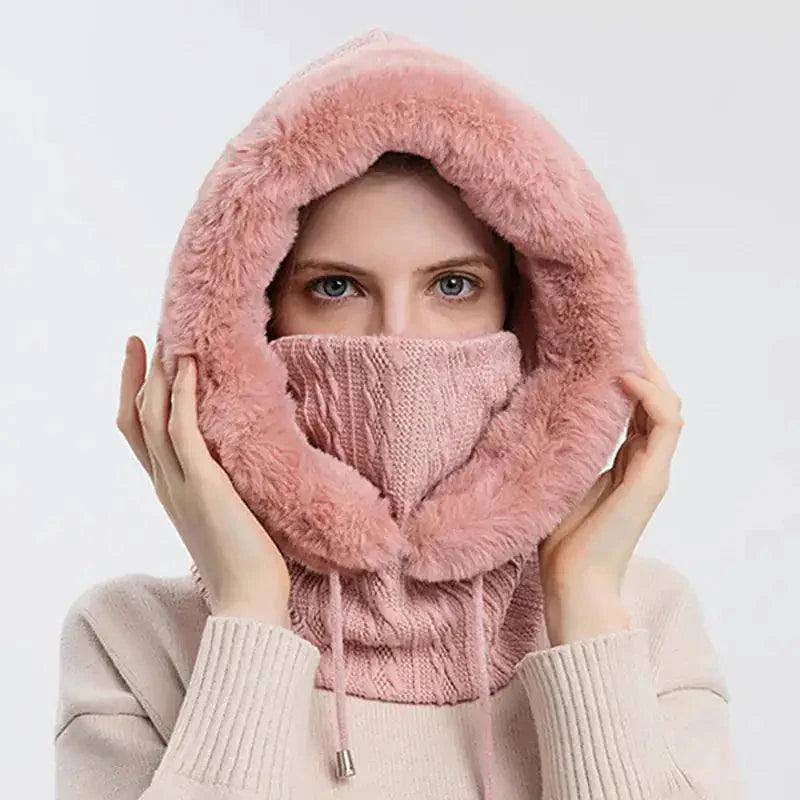 Fluffy Cozy Wrap Hat