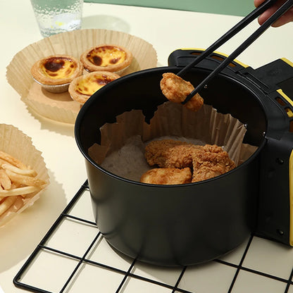 100Pcs Air Fryer Paper Oil Proof Isolation Paper Tray Disposable Non