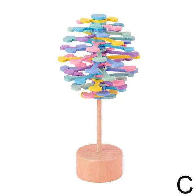Wooden Spiral Lollipop Stress Relief Toy