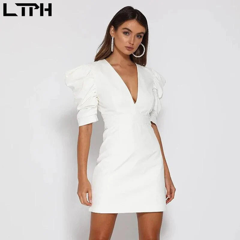 Backless V-Neck Dress