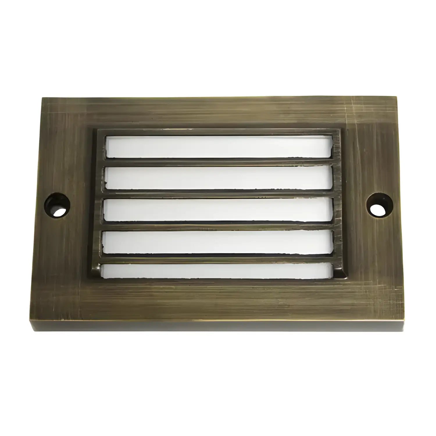 Antique Bronze LED Step Light Fixture | Brass Construction | Low Voltage