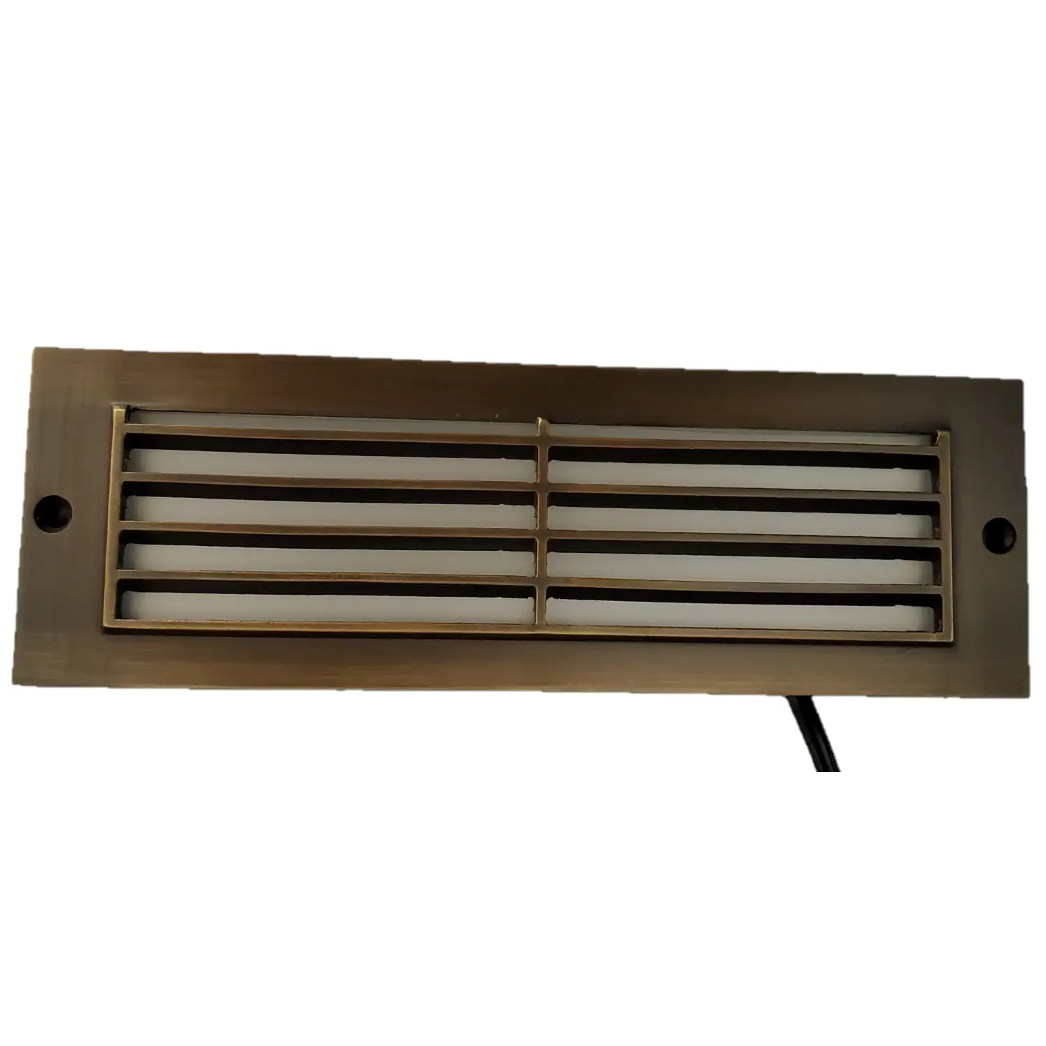 Antique Bronze LED Step Light Fixture | Brass Construction | Low Voltage