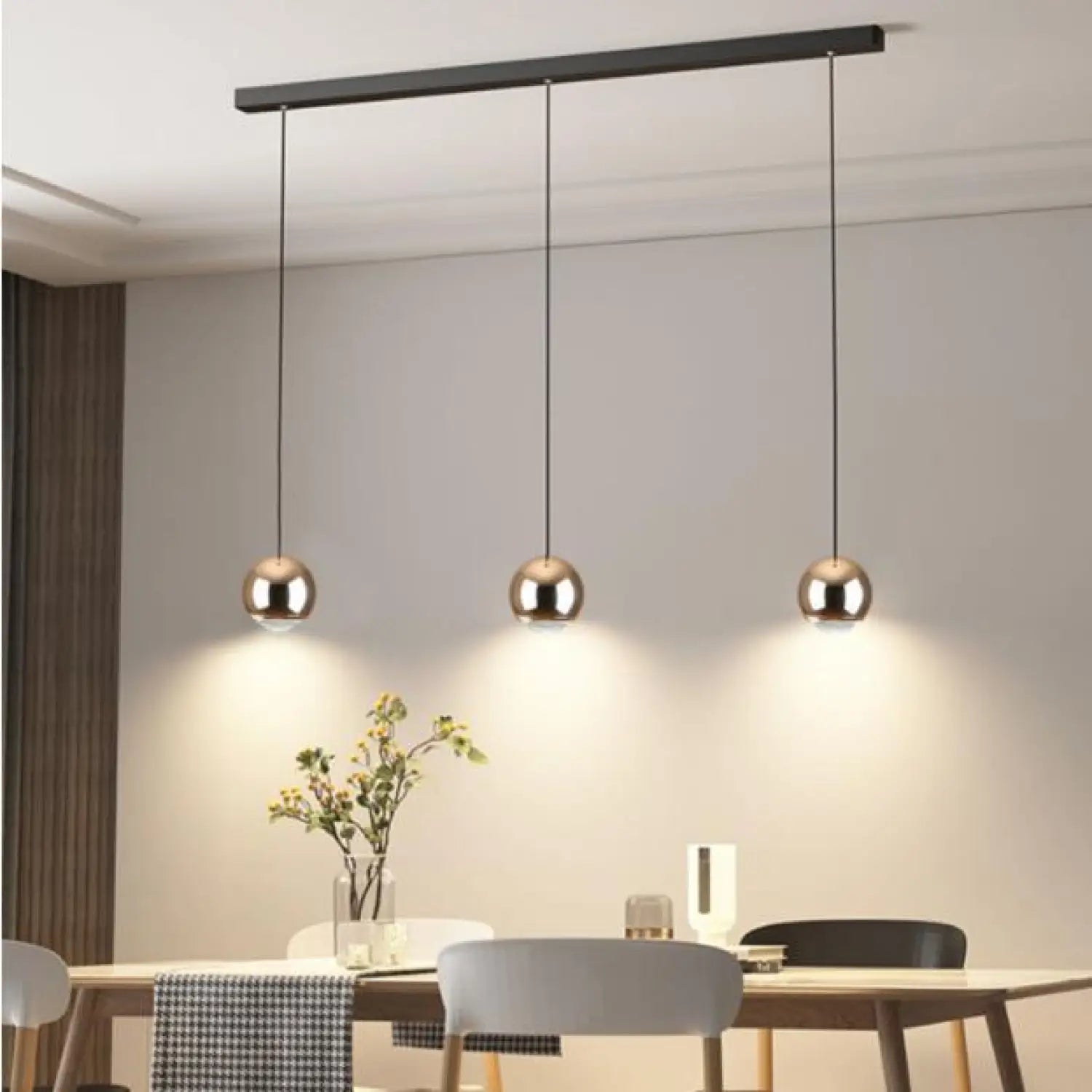 Ball Pendant Light for Living Room with Sleek Modern Design