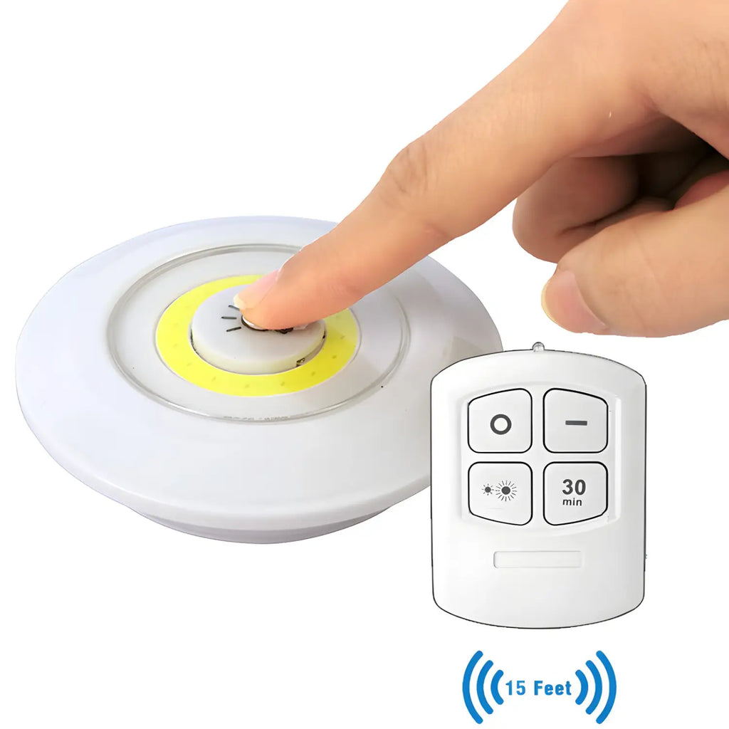 Battery Operated Dimmable LED Lights with Remote Control for Cabinets
