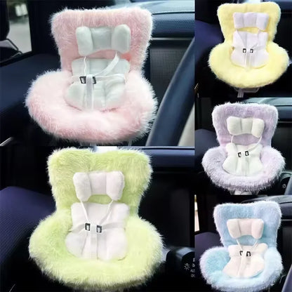2025 New Car Doll Safety Seat for 15-17cm Cartoon Chair Model Car Seat Outlet Decor for Doll Car Interior Styling Birthday Gifts