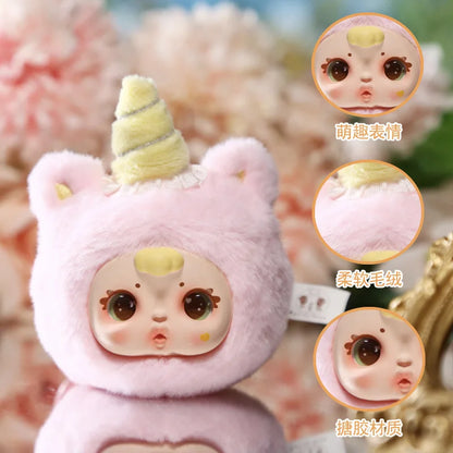 2025 New Cute Milk Candy Keychain Mysterious Blind Box Car Key Decoration Backpack Pendant Doll Small Gift Wholesale