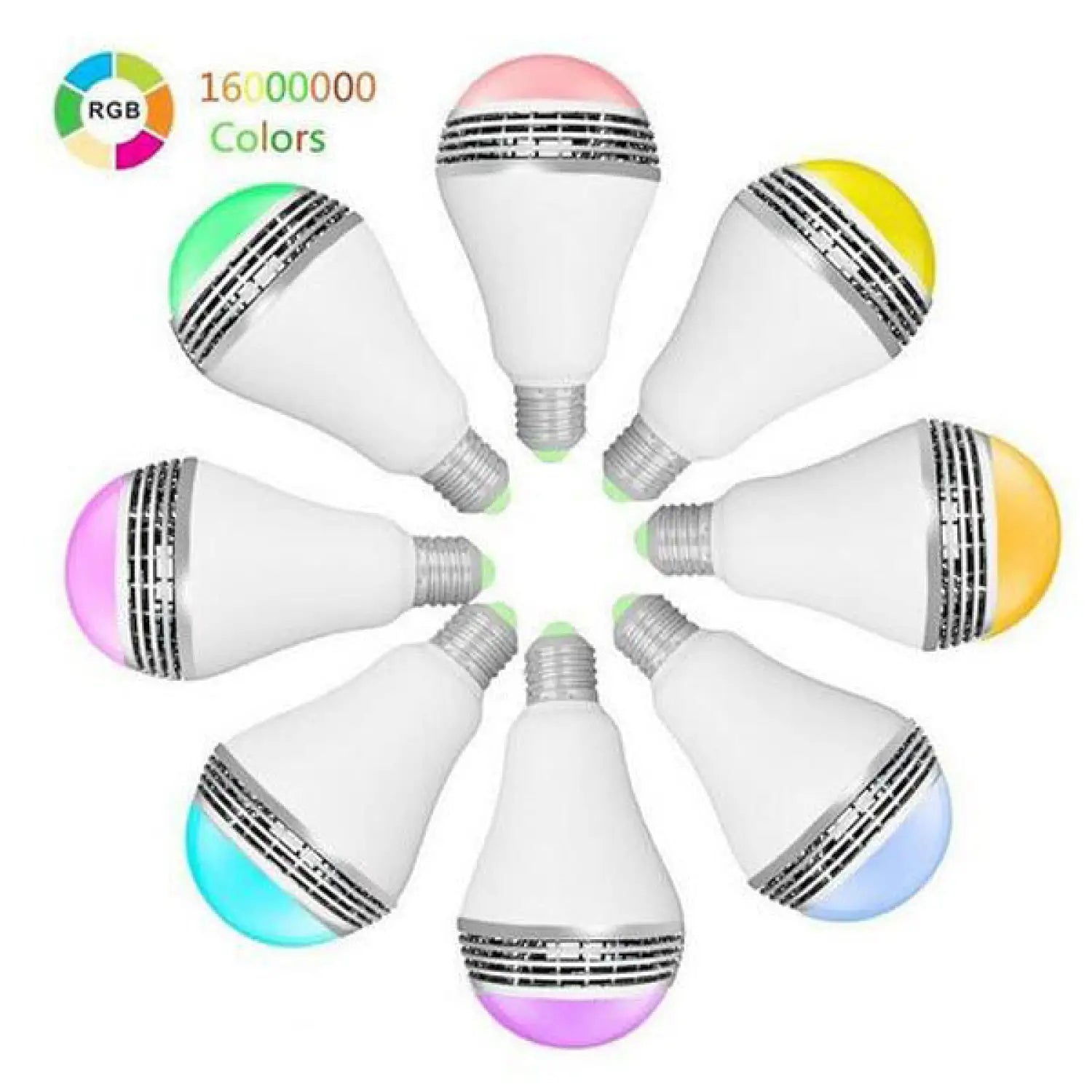 Bluetooth Speaker Smart LED Light Bulb - E27 Multi-Color