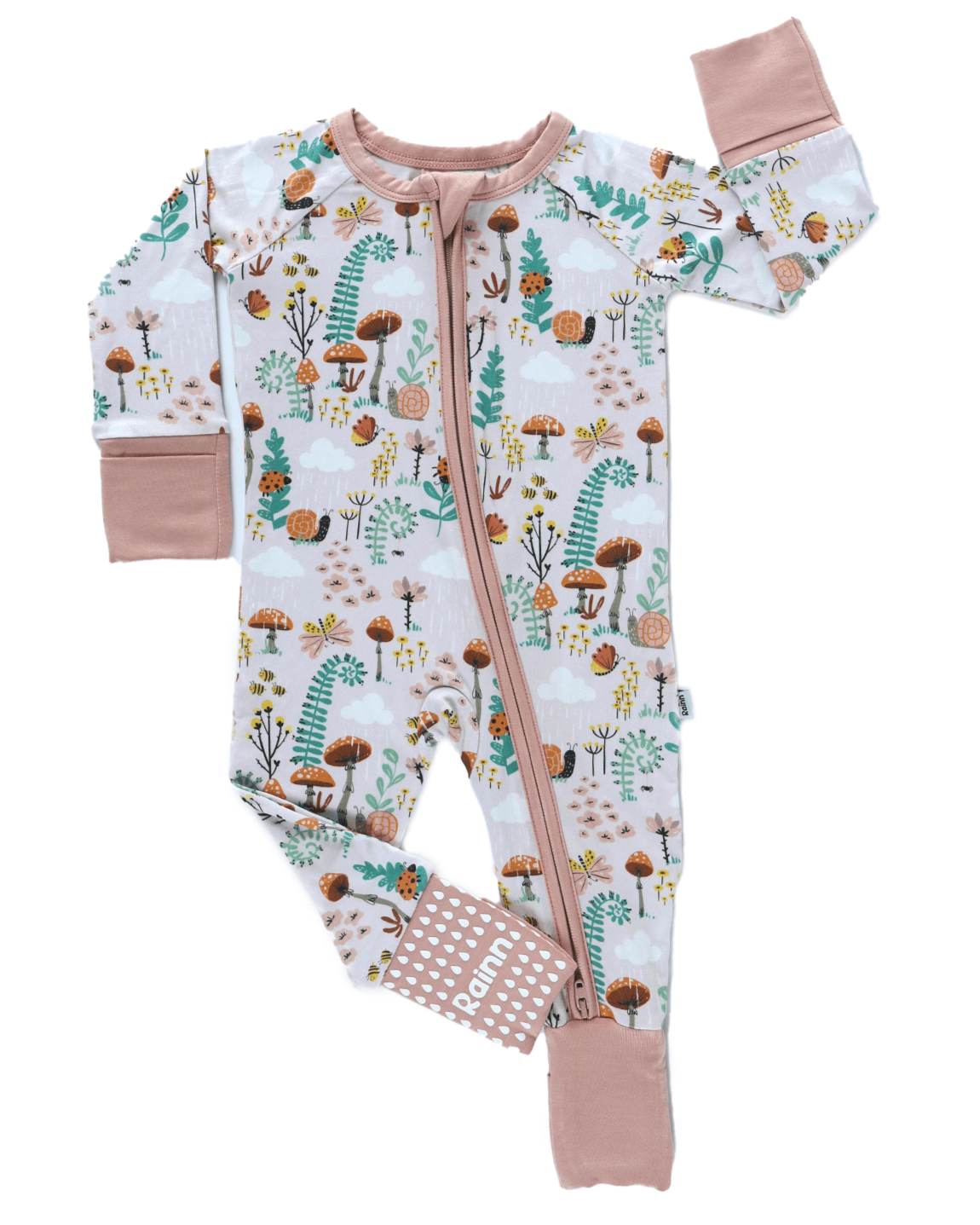 Bamboo Zipp Jammies - Fern