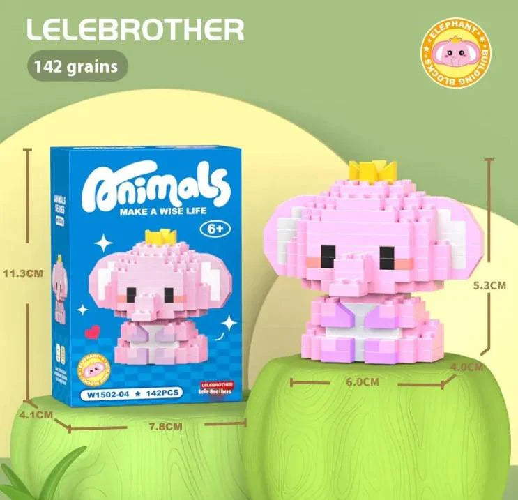 Cartoon Animal Series Cute Doll Tiny Particle Building Blocks