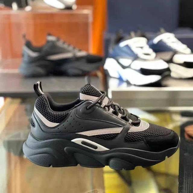 Lace-Up Flat Sneakers