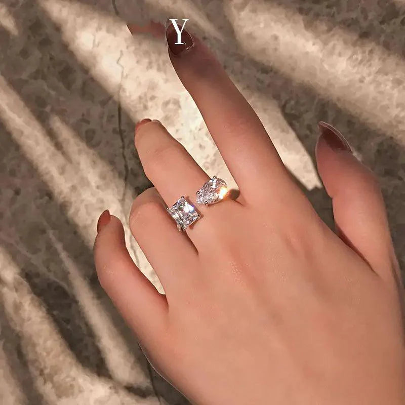 Radiant Two Stone Ring