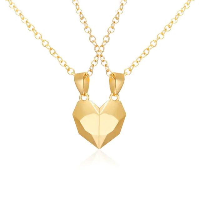 Magnetic Heart Couple Necklace