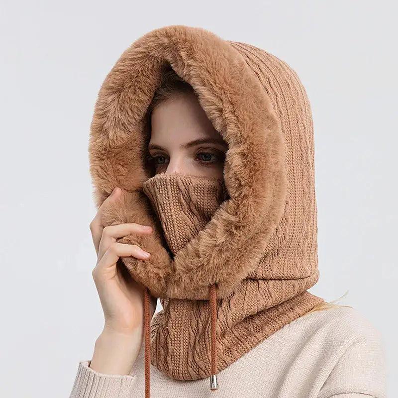Fluffy Cozy Wrap Hat
