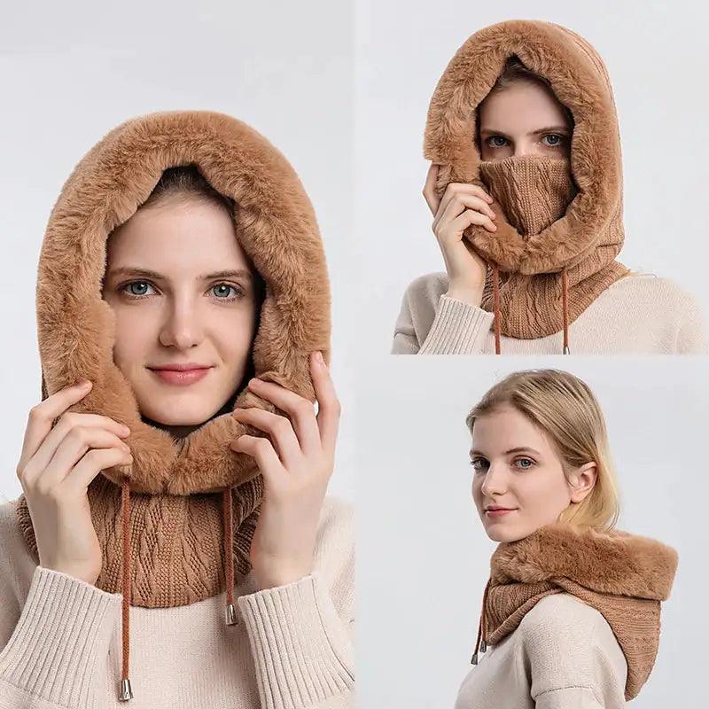 Fluffy Cozy Wrap Hat
