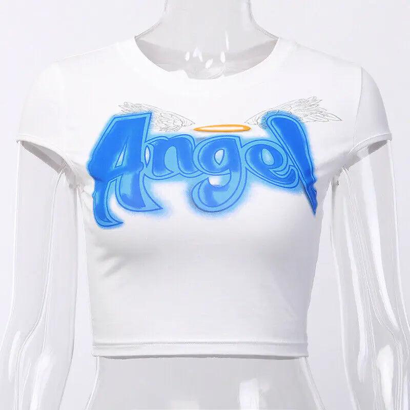 Angel Letter Printed Tees