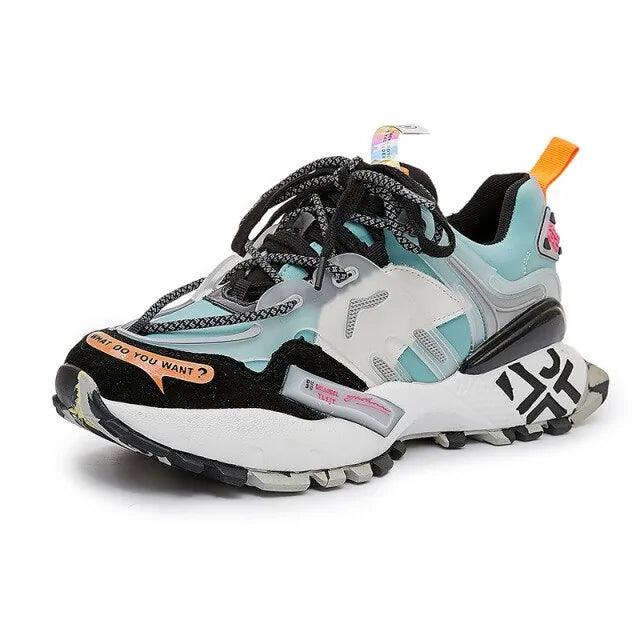 Sneakers Suede Genuine Leather