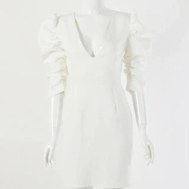 Backless V-Neck Dress