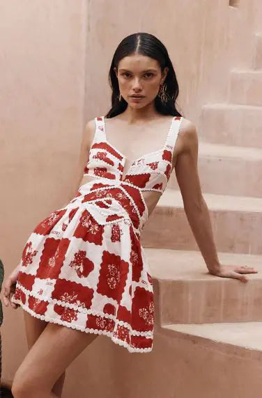 Comfortable Flower Print Dress